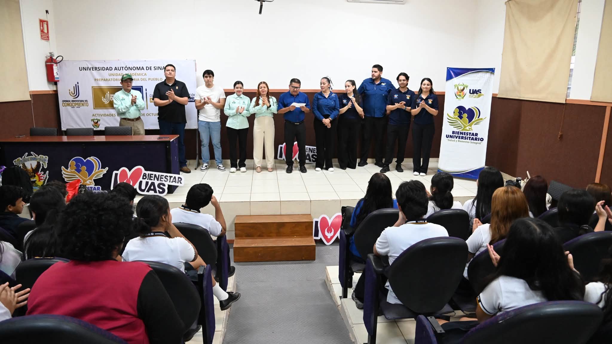 UAS fortalece la orientación y sensibilización de jóvenes de la Preparatoria Victoria del Pueblo, en Aguaruto